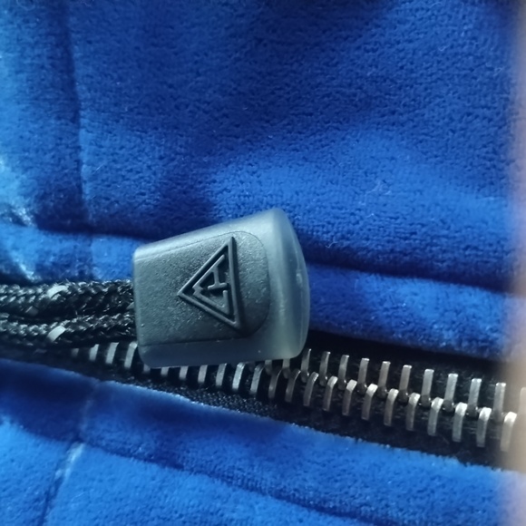 T REVERSIBLE Velvet Vest Midnight Blue - Cadet Blue - Picture 2 of 3